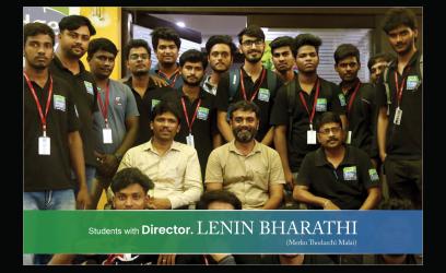 Students with Director. Lenin Bharathi