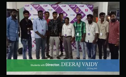 Students with Director. Dhreej Vijay