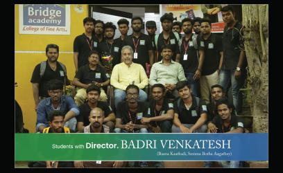 Students with Director. Badri Venkatesh