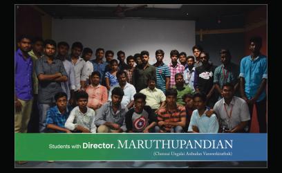Students with Director. Maruthupandian